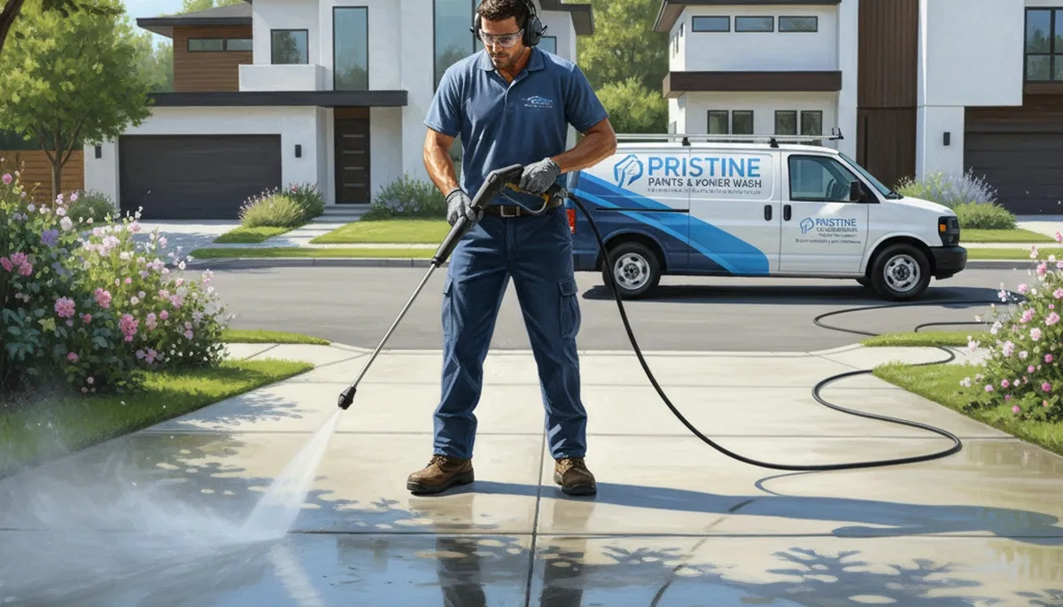 Austin, TX concrete pressure cleaning for driveways, patios, and walkways