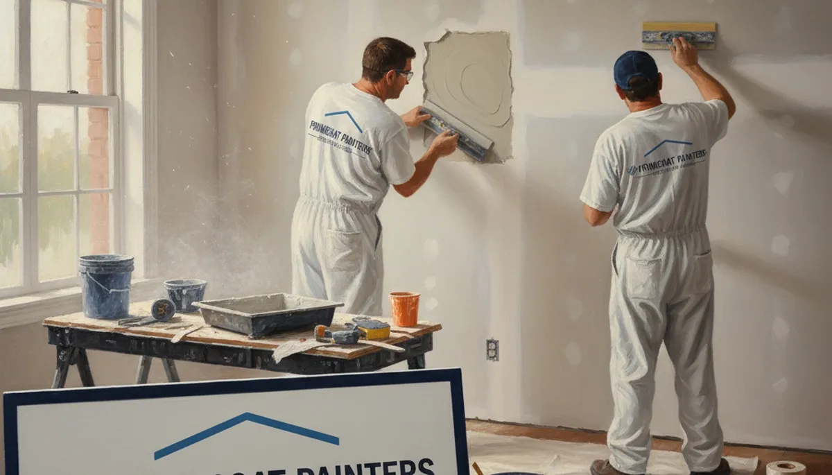 Drywall repair in Austin, TX by Austin Paint Pros for cracks, holes, and water damage restoration