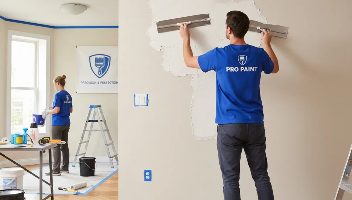 Austin Paint Pros repairing drywall in Austin, TX for cracks, holes, and water damage