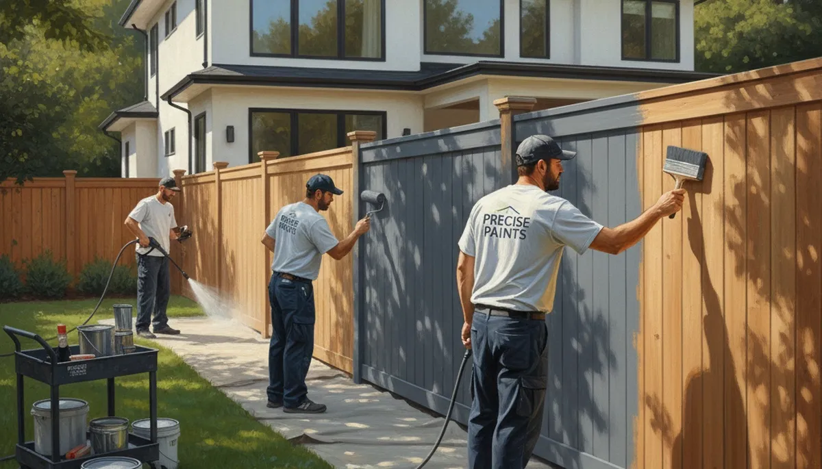 Fence painting service in Austin, TX for durable, UV-resistant exterior protection