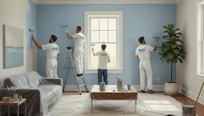 Austin, TX interior house painting with professional prep and durable finishes for home walls