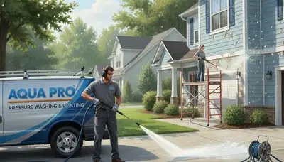 Austin, TX pressure washing service for home exteriors by Austin Paint Pros