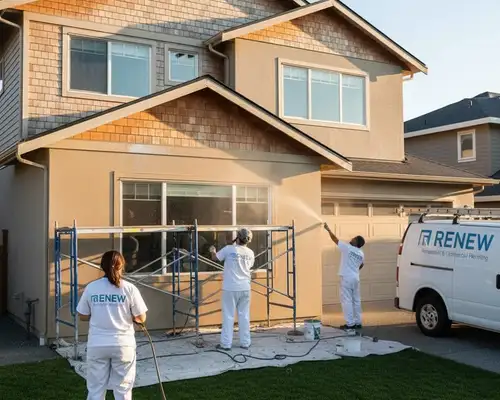 Exterior home renewal painting services in Austin, TX for sun-weathered siding and trim